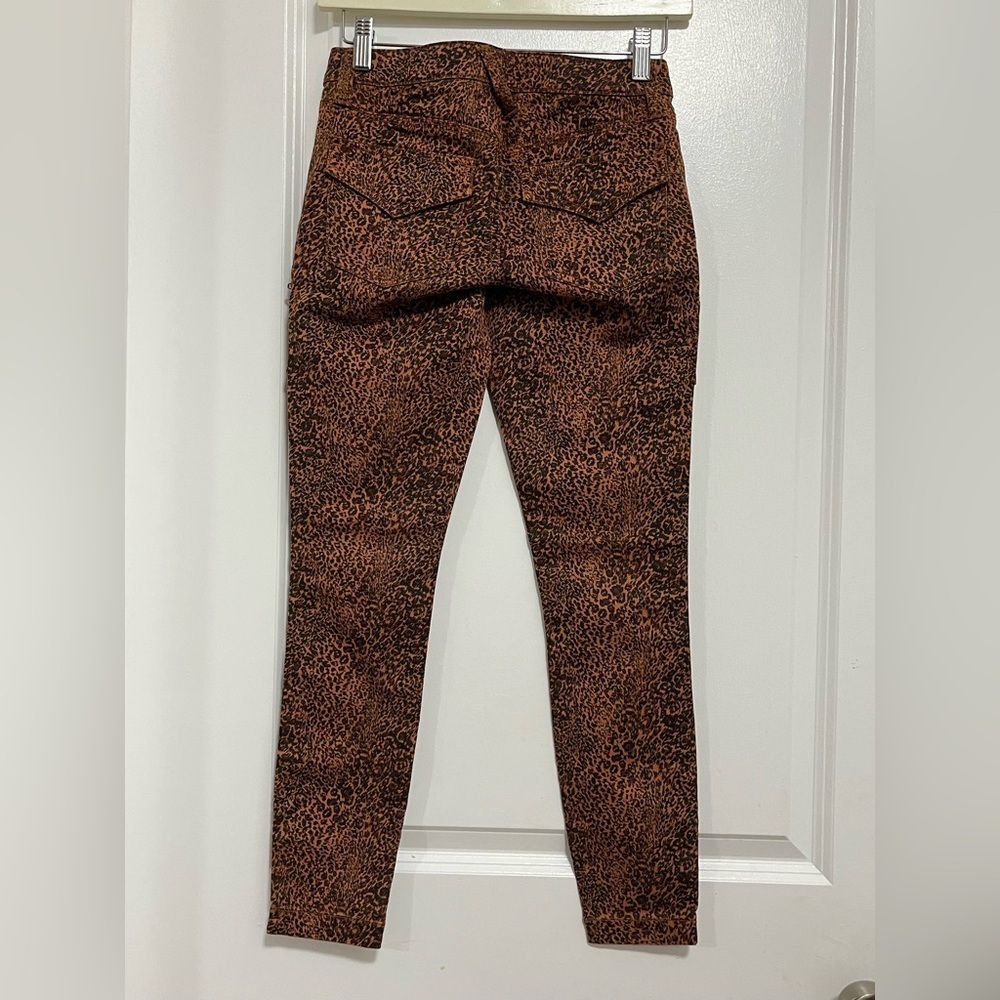 Joie Leopard Print Skinny Cargo Pants Zip Ankle Size 24 NWT - Picture 5 of 11